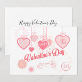 Mooie Valentijnsdag Moderne design Boho Feestdagenkaart (Voorkant / Achterkant)