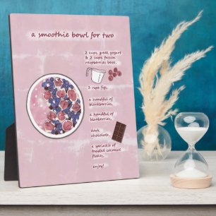 Mooie Valentijnsdag Smoothie Voor Twee Recept Kuns Fotoplaat