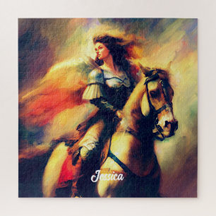 Mooie Valkyrie te paard Legpuzzel