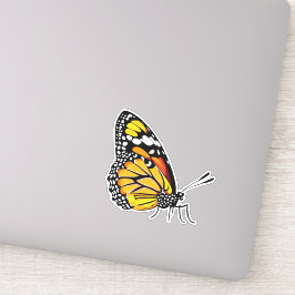 Mooie veelkleurige vlinder sticker