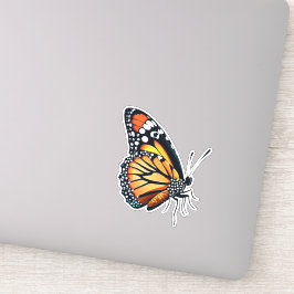 Mooie veelkleurige vlinder sticker