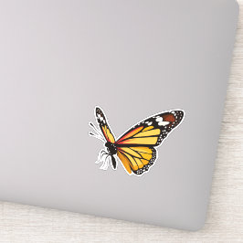 Mooie veelkleurige vlinder sticker