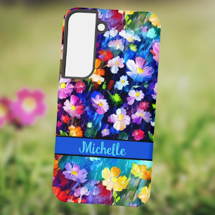Mooie, veelzijdige Jouw naam, gepersonaliseerde Fl Samsung Galaxy Hoesje