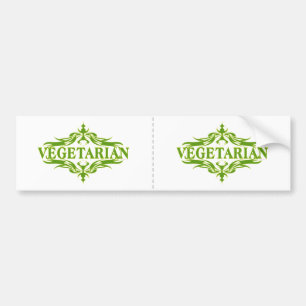 Mooie Vegetarische Vormgeving Bumpersticker