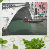 Mooie Venetië, Rialto Bridge Theedoek (Gevouwen)