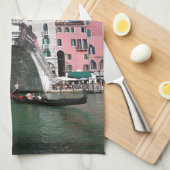 Mooie Venetië, Rialto Bridge Theedoek (Quarter Fold)