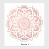 Mooie ventilator Mandala op Roos Gold Sticker (Vel)