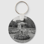 Mooie ventilatortuin in zwart-wit sleutelhanger (Voorkant)