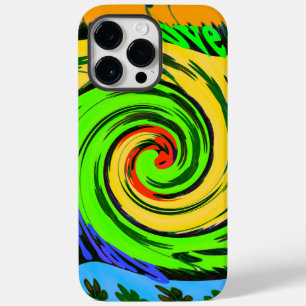 Mooie verbazingwekkende golvende zomergolf bloemen Case-Mate iPhone 14 pro max hoesje