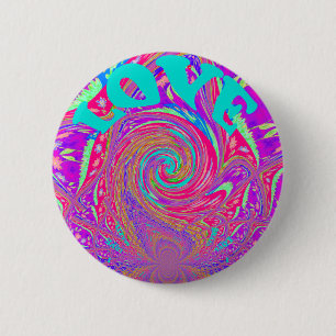 Mooie Verbazingwekkende Liefde Wervelende Tekst Ku Ronde Button 5,7 Cm