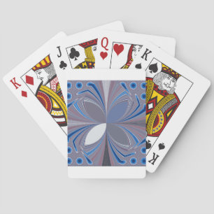 Mooie verbluffende vlinder zachte blauwe kleuren K Pokerkaarten