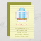 Mooie verhuisbericht aankondiging (Voorkant / Achterkant)