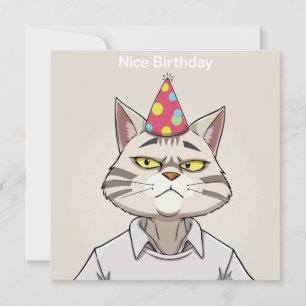 Mooie Verjaardag Kaart - Cat Edition