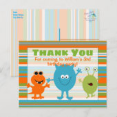 Mooie Verjaardagsmonster Bedankt Ansichtkaart Briefkaart (Voorkant / Achterkant)