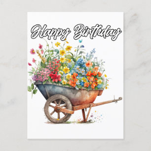 Mooie verse bloemen Gefeliciteerd met je verjaarda Briefkaart