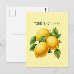 Mooie verse citroen aanpasbaar  briefkaart