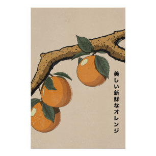 Mooie verse sinaasappels perfect poster