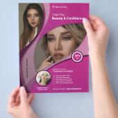 Mooie verzorging salon flyer (Hand)