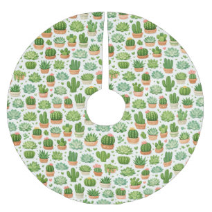 Mooie vetplant naadloos patroon kerstboom rok