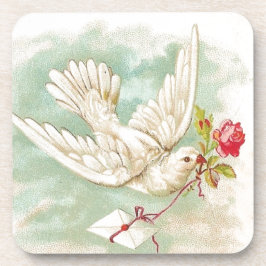 MOOIE  Victoriaans Duifletter Drankjes Onderzetter