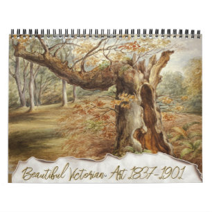 Mooie Victoriaans Schilderijen Landschap Natuur Kalender