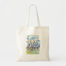 Mooie  Victoriaans Valentijn Bloementrein Tote Bag