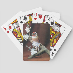 Mooie vink op een Branch Deck van het Spelen Kaart