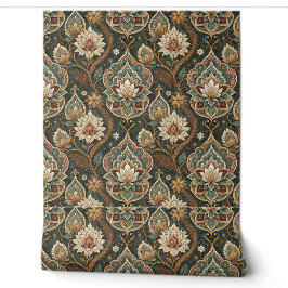 Mooie Vintage Art Nouveau Bloemenschildering Patro Behang