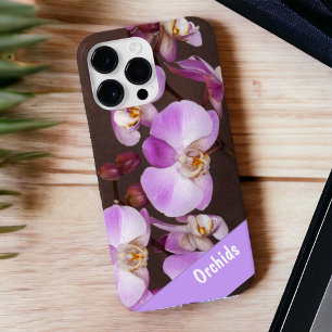 Mooie Violet en witte orchidee close-up foto Case-Mate iPhone 14 Pro Max Hoesje