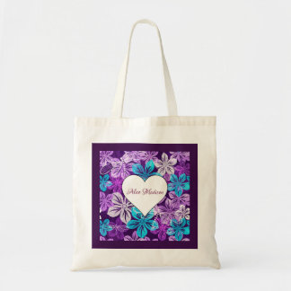 Mooie Violet floral Tote Bag