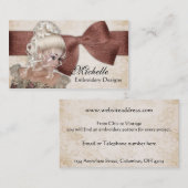 Mooie  Visitekaartjes Lady 1 (Voorkant / Achterkant)