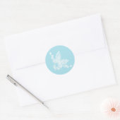 Mooie vlinder bruiloft stickers (Envelop)