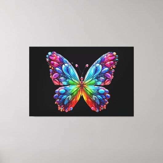 Mooie vlinder canvas afdruk (Voorkant)