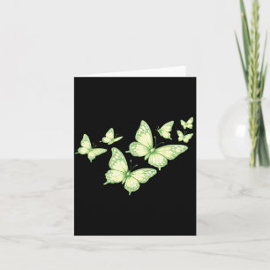 Mooie Vlinder Groene Vlinder Liefhebbers Vrouwen Kaart