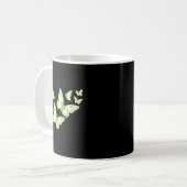 Mooie Vlinder Groene Vlinder Liefhebbers Vrouwen Koffiemok (Voorkant links)