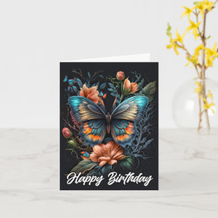 Mooie vlinder Happy Birthday Kaart