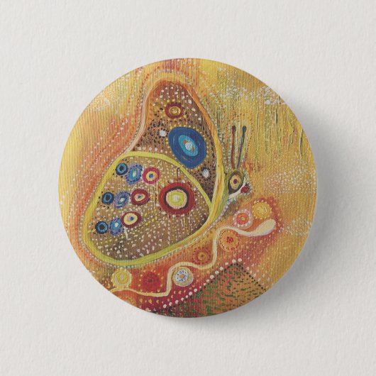 Mooie Vlinder Kunst Ronde Badge Button 5,7 Cm (Voorkant)