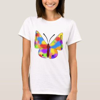 Mooie vlinder met regenboogvleugels t-shirt