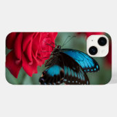 Mooie Vlinder Rode Rozen - Verbluffend Case-Mate iPhone Case (Achterkant (horizontaal))