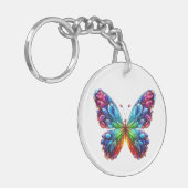 Mooie vlinder sleutelhanger (Voorkant Links)