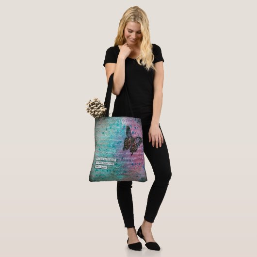 Mooie vlinder Tas (Op model)