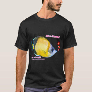 Mooie vlinderfish uitsnede print t-shirt