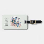 Mooie Vlinders en Bloemen Bagagelabel (Voorkant horizontaal)