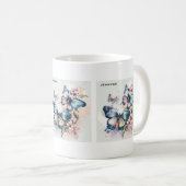 Mooie Vlinders en Bloemen Koffiemok (Voorkant rechts)