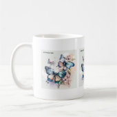 Mooie Vlinders en Bloemen Koffiemok (Links)
