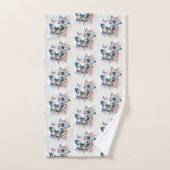Mooie Vlinders en Bloemen Patroon Bad Handdoek (Handdoek)