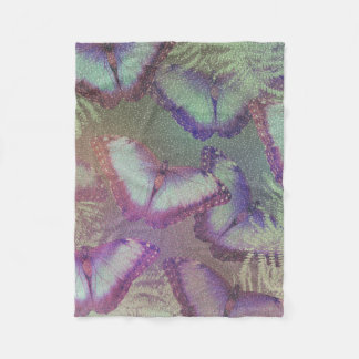 Mooie vlinders fleece deken