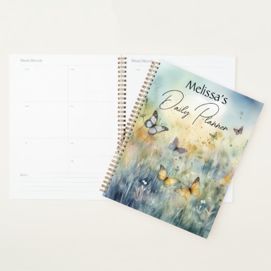 Mooie vlinders gepersonaliseerd planner (Display)