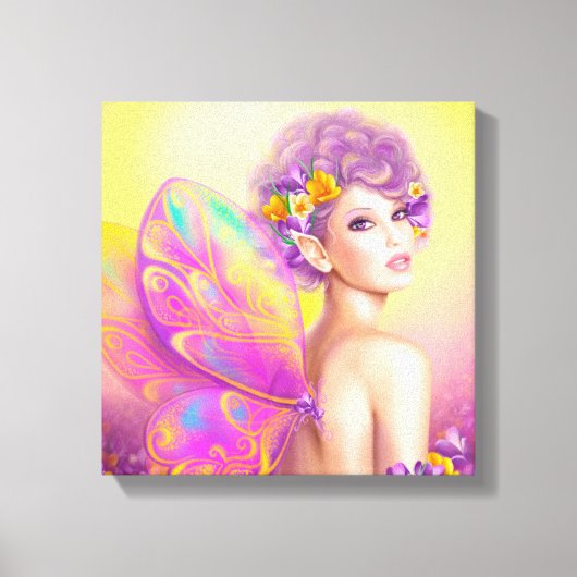 Mooie vlindervlinder canvas afdruk (Voorkant)