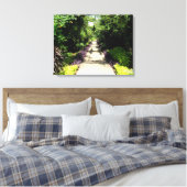 Mooie Vloertuinroute Canvas Afdruk (Insitu (Slaapkamer))